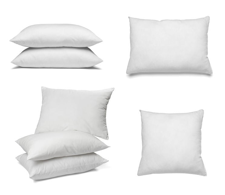 Groot vierkant binnenkussen voor hoezen van 90x90 tot 100x100 cm, gevuld met holle polyestervezel